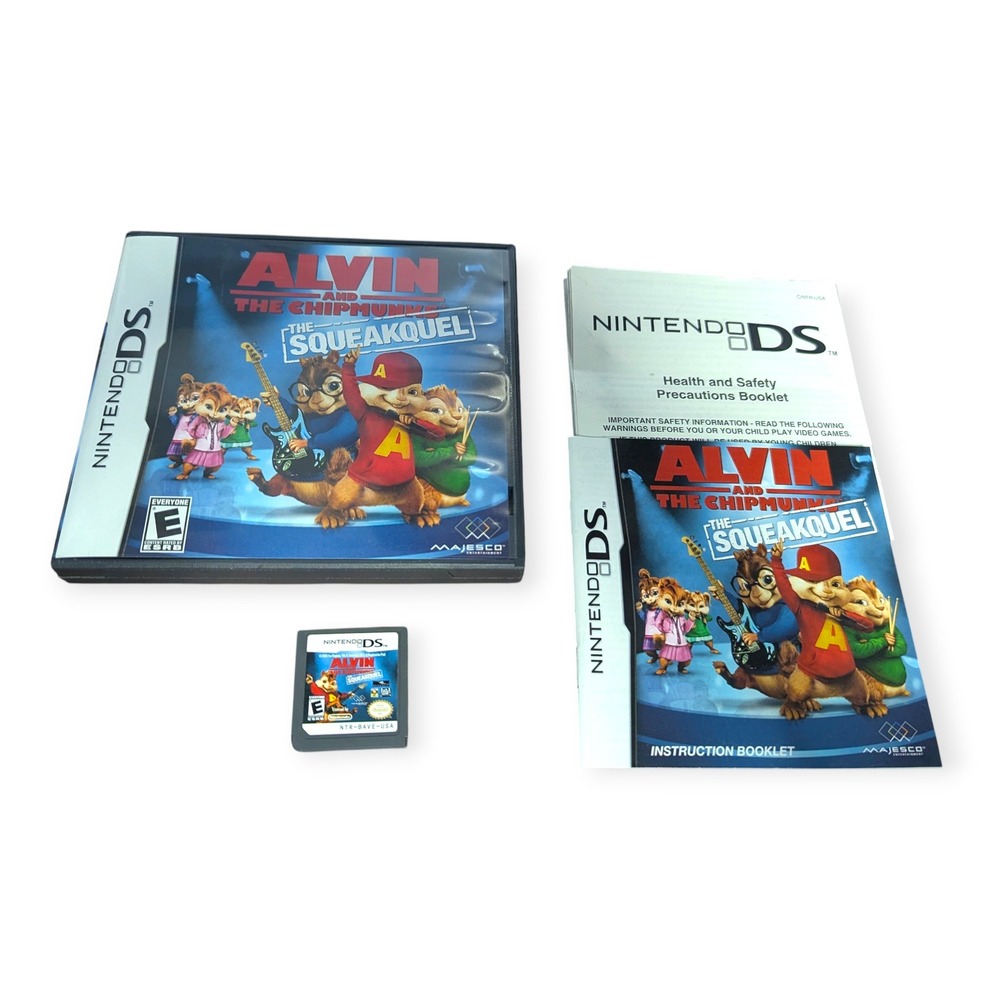 Alvin and the Chipmunks The Squeakquel Nintendo DS‎ Game Complete CIB